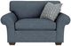 Flexsteel® Vail Blue Dusk Chair and a Half-1