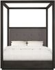 Modus Furniture Oxford Basalt Gray/Dolphin California King Upholstered Canopy Bed-3