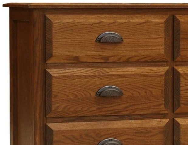 Wolfcraft Furniture Summit Brown 6-Drawer Narrow Dresser-2