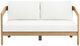 New Classic® Home Furnishings Wesley White Acacia/Fabric Outdoor Patio Loveseat-2