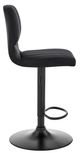 Armen Living Bardot Black Adjustable Swivel Bar Stool-1