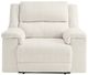 Signature Design by Ashley® Keensburg Linen Wide Seat Power Recliner-1