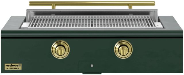 Caliber™ Rockwell Social 2-Burner Emerald Built-In Natural Gas Grill with Brass Hardware-0