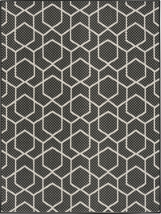 Nourison Home™ Horizon Black 5'x7' Style 1 Area Rug-0