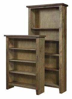 aspenhome® Alder Grove Brindle 74" Bookcase with 1 Fixed and 3 Adjustable Shelves