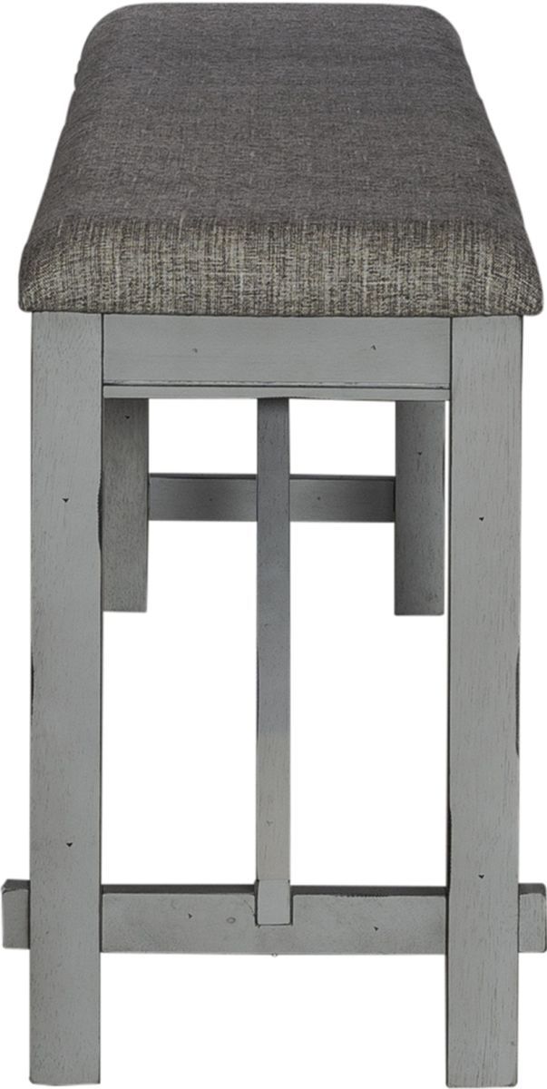 Liberty Furniture Newport Smokey Gray Counter Height Dining Bench-3