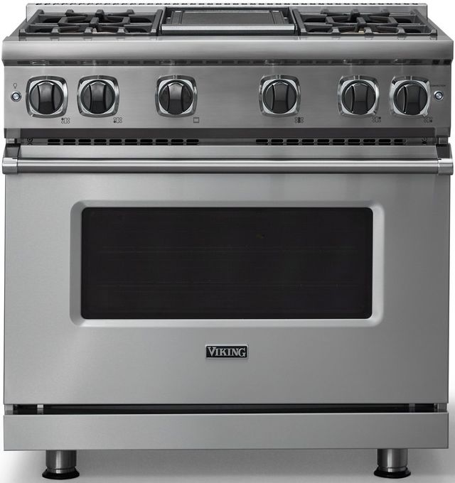 Viking® 7 Series 36" Stainless Steel Pro Style Natural Gas Range-0