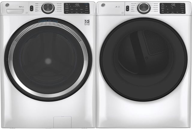 GE® White Front Load Washer & Electric Dryer Laundry Pair-0