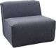 Edgewood Furniture Jax Charcoal Armless Chair-0