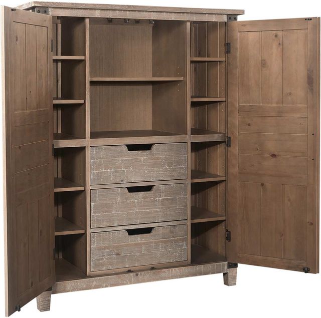 aspenhome® Foundry Weathered Stone Door Chest-1