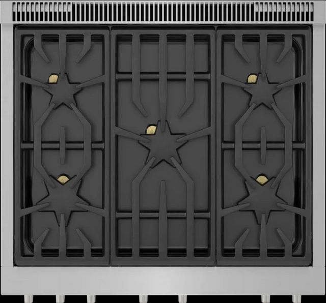 Thermador® Pro Harmony® 30" Stainless Steel Free Freestanding Dual Fuel Natural Gas Range-10