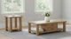 Coaster® Beasley 2-Piece Golden Oak Coffee and End Table Set-1