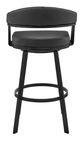 Armen Living Chelsea Black 30" Swivel Bar Stool-4