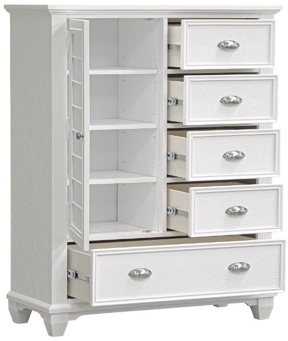 New Classic® Home Furnishings Jamestown White Door Chest-3