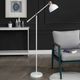 StyleCraft Copper/White Floor Lamp-5