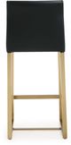 TOV Furniture Denmark Black Gold Set Of 2 Steel Counter Stool-2
