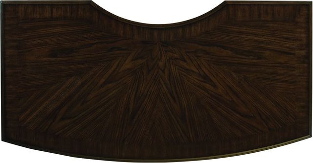 Aspenhome® Essex Molasses Brown 66" Curved Executive Desk-1