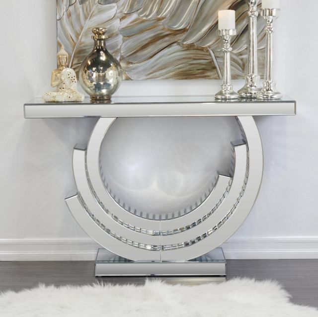 Deco Marche U Select Silver 32" Console Table-4