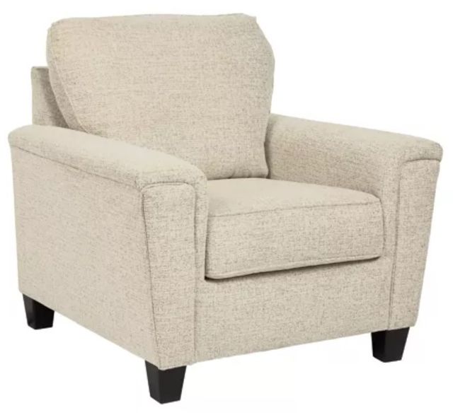 Signature Design by Ashley® Abinger 2-Piece Natural Chair and Ottoman Set-1