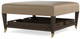 Bassett® Furniture Kara Leather Square Ottoman with Tray-2