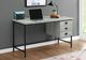 Monarch Specialties Inc. 55"L Grey Reclaimed Wood Black Metal Computer Desk-2