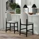 Elements International Portland Black/Gray Bar Stool-1