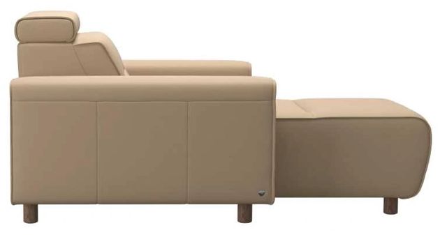 Stressless® by Ekornes® Customizable Emily Wide Arm Long Seat Chaise Sofa with Wood Legs-3