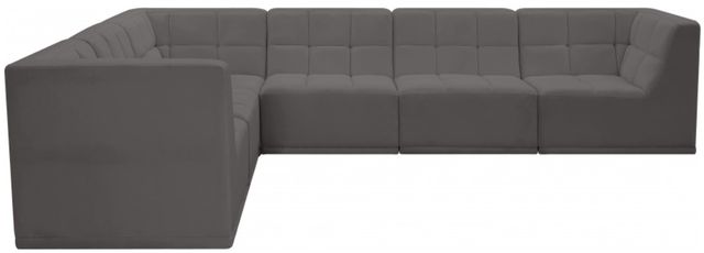 Meridian Furniture Relax 6-Piece Grey Modular Sectional Set-1