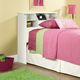Sauder® Shoal Creek® Soft White® Twin Bookcase Headboard-3