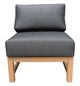 CabanaCoast® Customizable Kensington SOL Teak™ Outdoor Sectional Slipper Chair Module-1