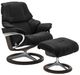 Stressless® by Ekornes® Customizable Reno Medium Manual Recliner and Ottoman with Signature Base-0
