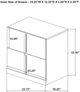 Coaster® Ines White High Gloss Bedside Table Nightstand-2