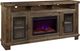 aspenhome® Sawyer Brindle 79" Highboy Fireplace Console-0