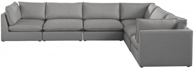 Meridian Furniture Mackenzie 6-Piece Grey Modular Sectional Set-1