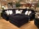 Corinthian Furniture Henderson 3-Piece Black L-Shape Sectional-1