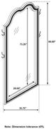 Coaster® Evangeline Silver Vanity Floor Mirror-2
