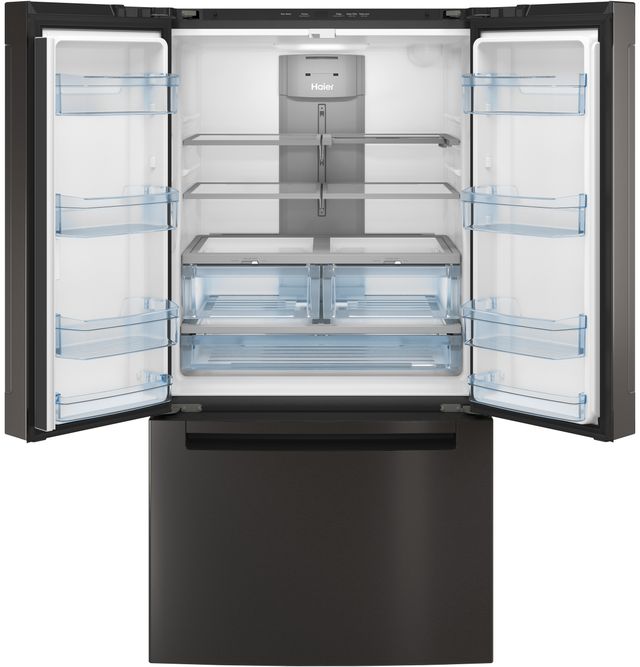 Haier 27.0 Cu. Ft. Black Stainless Steel French Door Refrigerator-2