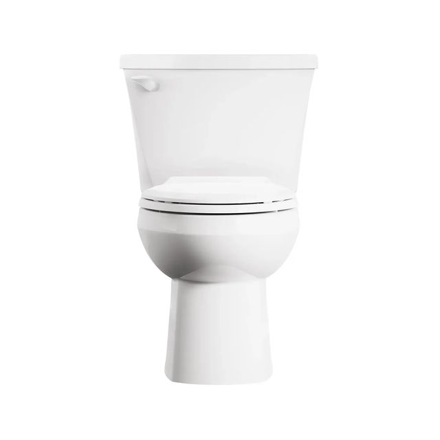 American Standard Colony® White 3 Two-Piece 1.6 gpf/6.0 Lpf Chair-Height Elongated Toilet Less Seat-1