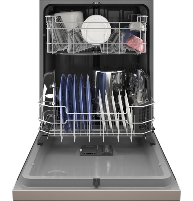 GE® 24" Finger Resistant Slate Built In Dishwasher with Sanitize Cycle and Dry Boost-3