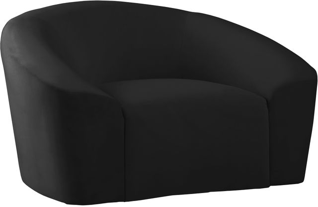 Meridian Furniture Riley Black Velvet Chair-1