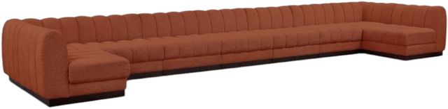 Meridian Furniture Quinn 9-Piece Cognac Modular Sectional-0