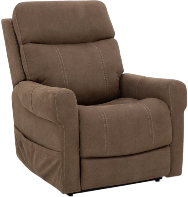 BarcaLounger® Lloyd Stonewash Granite Power Lift Recliner-0