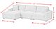 Elements International Arizona 3-Piece Steno Charcoal Modular Sectional and Left-Arm Facing Chaise-3