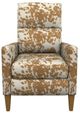 Best® Home Furnishings Customizable Janae Manual High Leg Recliner with Honey Birch Legs-1