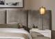 Artisan & Post by Vaughan-Bassett Brindle Joinery Gray/Natural Oak King Upholstered Wall Panel Bed-2