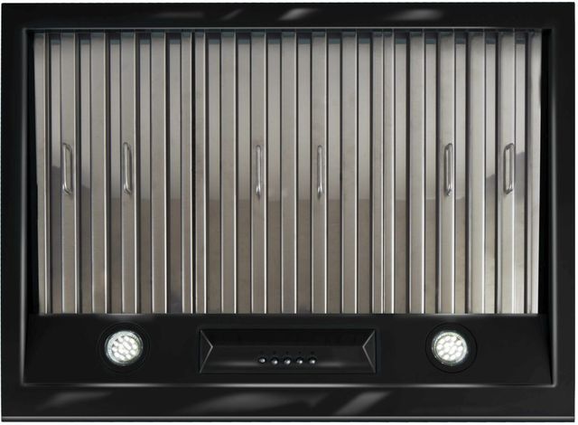 Unique® Appliances Classic Retro 30" Midnight Black Wall Mounted Range Hood-3