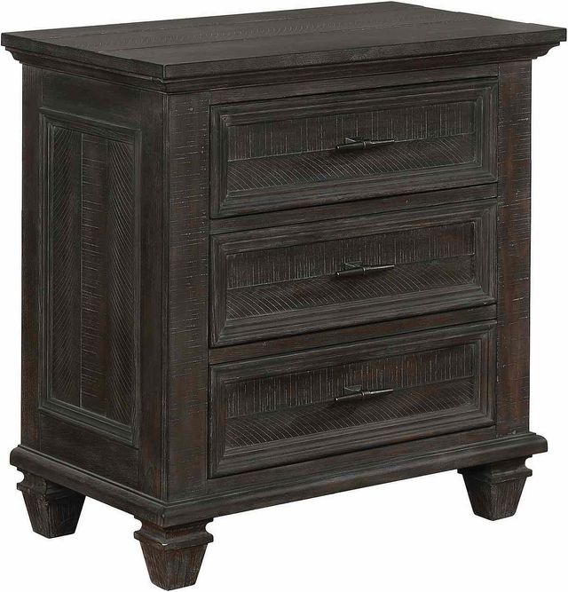 Coaster® Atascadero 4-Piece Weathered Carbon Queen Storage Bedroom Set-3