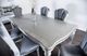 Furniture of America® Melodi Parc 7-Piece Silver Dining Table Set-1