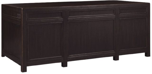 Hooker® Furniture Driftwood Burnt Timber Executive Desk-2