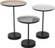 Renwil® Stepping Stone Set of Three Accent Tables with Black Metal Base -0